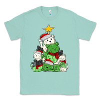 Seafoam Christmas cat tree Classic Tee - MaliasSmallBusiness