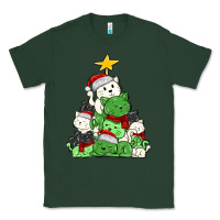 Sports Green Christmas cat tree Classic Tee - MaliasSmallBusiness
