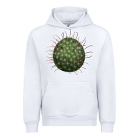 White Arizona Fishhook Cactus Urban Hoodie - LillyAllenDesigns