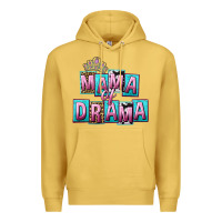 Antique Gold Mama of Drama Mother's Day Premium Hoodie - CowGirlArtShop