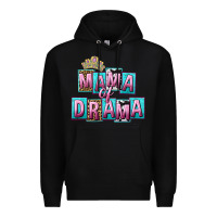 Black Mama of Drama Mother's Day Premium Hoodie - CowGirlArtShop