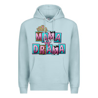 Blue Mist Mama of Drama Mother's Day Premium Hoodie - CowGirlArtShop