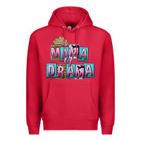 Cardinal Mama of Drama Mother's Day Premium Hoodie - CowGirlArtShop