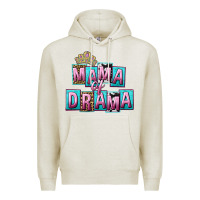 Oatmeal Heather Mama of Drama Mother's Day Premium Hoodie - CowGirlArtShop