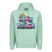 Seafoam Mama of Drama Mother's Day Premium Hoodie - CowGirlArtShop