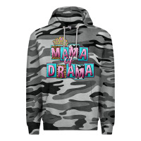 Slate Camo Mama of Drama Mother's Day Premium Hoodie - CowGirlArtShop