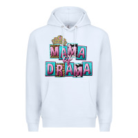 White Mama of Drama Mother's Day Premium Hoodie - CowGirlArtShop