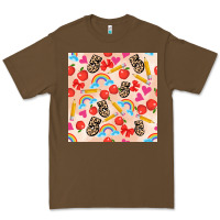 Cacao back to school seamless pattern 5 (3600x3600) Premium Tee - AdoDesignShop