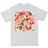 Dove Grey back to school seamless pattern 5 (3600x3600) Premium Tee - AdoDesignShop