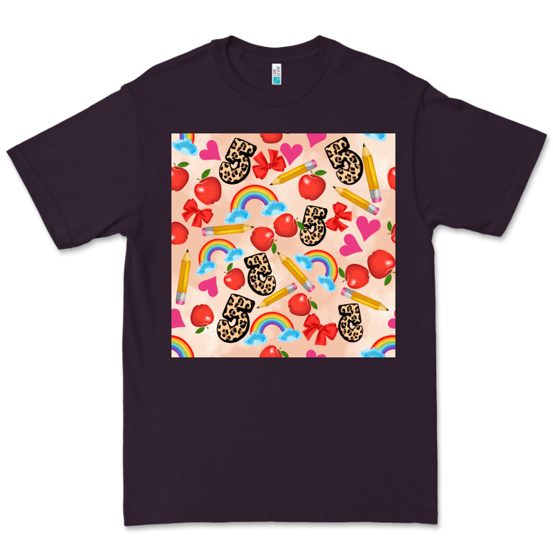 Back To School Seamless Pattern 5 (3600x3600) Premium Tee by AdoDesignShop | Teevron