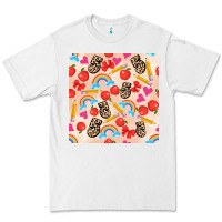 White back to school seamless pattern 5 (3600x3600) Premium Tee - AdoDesignShop