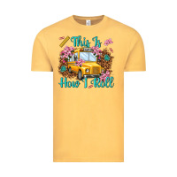 Vintage Mustard this is how i roll Vintage Tee - NancyCooperArtShop
