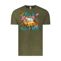 Vintage Olive this is how i roll Vintage Tee - NancyCooperArtShop