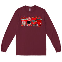 Burgundy lady bug drink Long Sleeve Tee - RacoonDesign