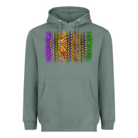 Sage mardi gras brushstroke Heavyweight Hoodie - OliviaCreatesArt