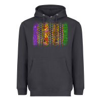 Smoke mardi gras brushstroke Heavyweight Hoodie - OliviaCreatesArt