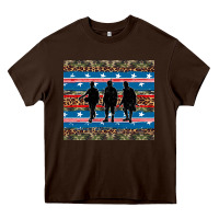 Chocolate Brown armed forces day soldier Heavy Core Tee - Artiststas