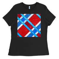 Black Glitter 4th Of July Seamless Pattern Ladies Tee - BundleAndBundleShop