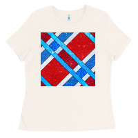 Bone Glitter 4th Of July Seamless Pattern Ladies Tee - BundleAndBundleShop