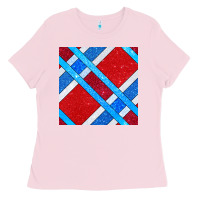 Bubblegum Pink Glitter 4th Of July Seamless Pattern Ladies Tee - BundleAndBundleShop