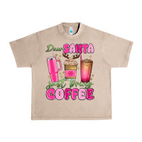 French Oak dear santa just bring coffee Urban Heavy Tee - MaliasSmallBusiness