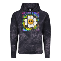 Cloud Black happy mind happy life Vintage Hoodie - NancyCooperArtShop