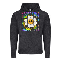 Vintage Black happy mind happy life Vintage Hoodie - NancyCooperArtShop