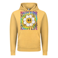 Vintage Mustard happy mind happy life Vintage Hoodie - NancyCooperArtShop