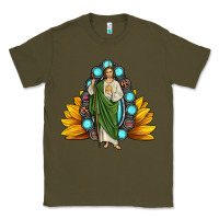 Army Green san judas gemstone sunflower Classic Tee - JahusDesignShop