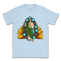 Dusty Blue san judas gemstone sunflower Classic Tee - JahusDesignShop
