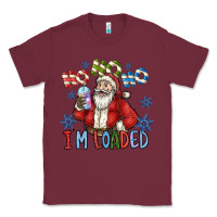 Burgundy ho ho ho im loaded Classic Tee - CowhideDigitalArt