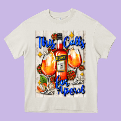 This Calls For Aperol   Air Freshener Heavy Core Tee Designed By Adodesignshop