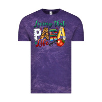 Cloud Purple living that para life Vintage Tee - NancyCooperArtShop