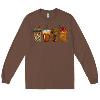 Chestnut leopard and cowhide drink Long Sleeve Tee - RacoonDesign
