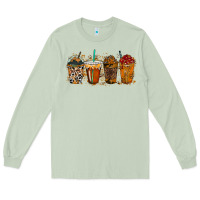 Matcha leopard and cowhide drink Long Sleeve Tee - RacoonDesign