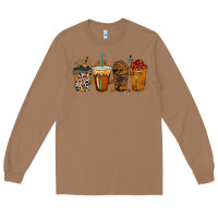 Toasted Coconut leopard and cowhide drink Long Sleeve Tee - RacoonDesign