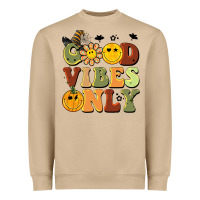Mushroom halloween good vibes only Heavyweight Sweatshirt - BarkalooDesign