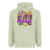 Matcha beads please mardi gras Heavyweight Hoodie - OliviaCreatesArt