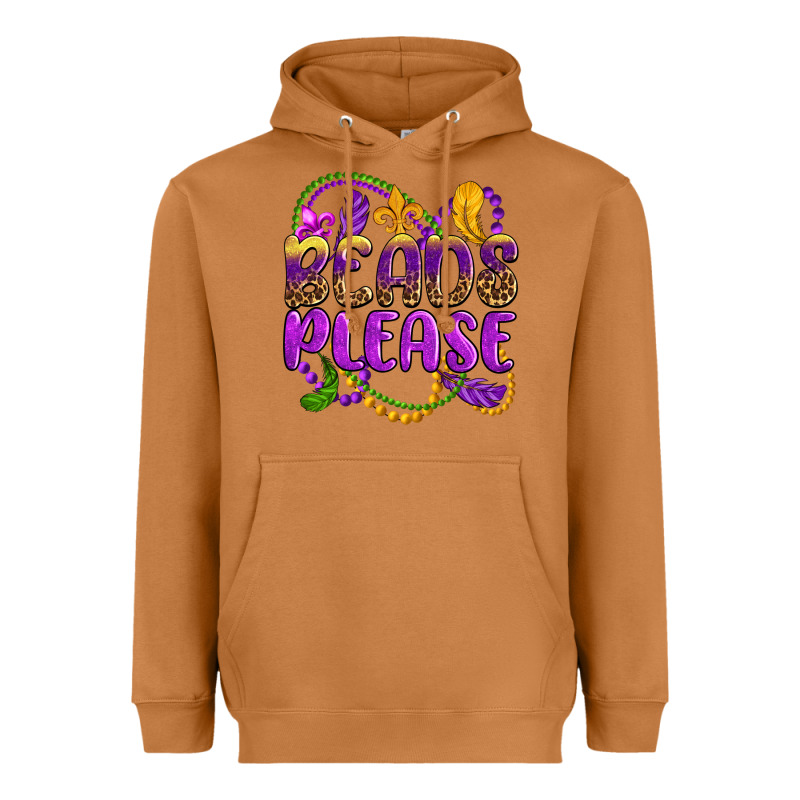 Beads Please Mardi Gras Heavyweight Hoodie by OliviaCreatesArt | Teevron