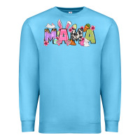 Ocean Blue Easter mama Premium Sweatshirt - OliviaCreatesArt