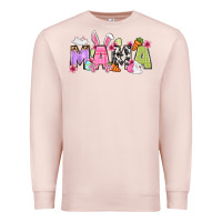 Pale Pink Easter mama Premium Sweatshirt - OliviaCreatesArt
