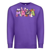 Purple Easter mama Premium Sweatshirt - OliviaCreatesArt