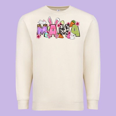 Easter Mama Premium Sweatshirt Designed By Oliviacreatesart