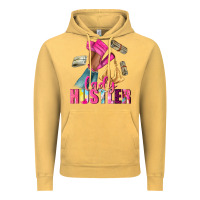 Lady Hustler Afro High Heels Vintage Hoodie | Teevron