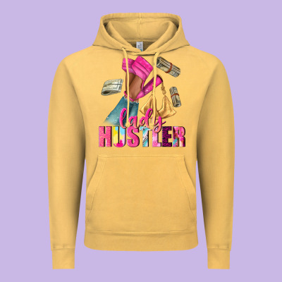 Lady Hustler Afro High Heels Vintage Hoodie Designed By Nancycooperartshop