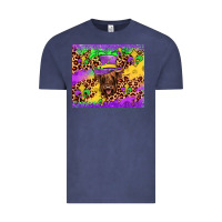 Vintage Denim highland cow mardi gras tumbler Vintage Tee - JahusDesignShop