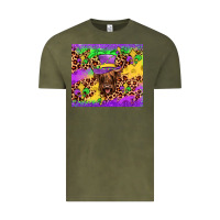 Vintage Olive highland cow mardi gras tumbler Vintage Tee - JahusDesignShop