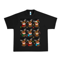 Black christmas reindeers Urban Heavy Tee - MaliasSmallBusiness