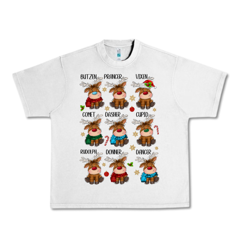 Christmas Reindeers Urban Heavy Tee by MaliasSmallBusiness | Teevron