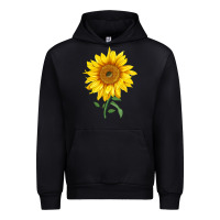 Black Bambino Sunflower Urban Hoodie - LillyAllenDesigns